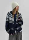 Salvien Nordic Wool Knit Cardigan