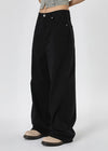 UNISEX mirror wide cotton pants