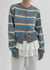 Turking Stripe Knit Round Cardigan