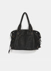 Bolso de Hombro de Cuero Fringe Hilleng