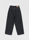 Pantalons larges en denim brut sans plumes