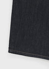 No-feather raw denim wide pants