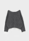 Butting Loose Fit Boat Neck Wool Knit