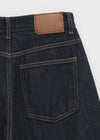 Pantalons larges en denim brut sans plumes