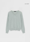 Genment Wool Cashmere V-neck Knit