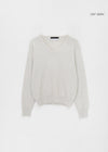 Genment Wool Cashmere V-neck Knit