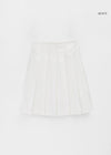 [MADE] Swalin Pleated Midi Skirt