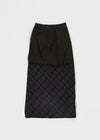 Ireto Check Long Skirt