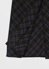 These Check Long Skirt