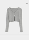 Daynut crop knit cardigan