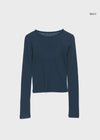 Missot Layered Tencel Long Sleeve Tee (30% ขนแกะ)