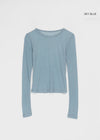 Missot Layered Tencel Long Sleeve Tee (30% ขนแกะ)