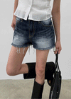 Teiko Cut-Off Denim Shorts