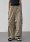 Lesher Two-Way Nylon Wide Cargo Pants