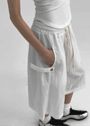 Puell Nylon Buckle Bermuda Banding Pants