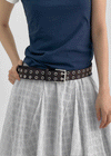 Hawkins Eyelet Leather Belt