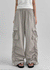 Langtree Nylon Shirring Two-Way Cargo Pants