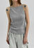 Batzco Ribbed Boat Neck Sleeveless
