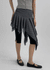 Ailo Dot Asymmetric Flare Mini Skirt