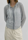 Tiback Stripe Summer Two-Way Hoodie Zip-Up