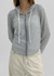Tiback Stripe Summer Two-Way Hoodie Zip-Up