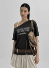Chekov One-Shoulder Printed Short Sleeve Tee