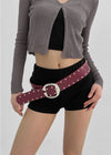 Stoop Stud Wide Leather Belt